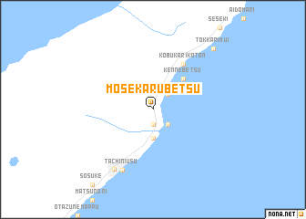 map of Mosekarubetsu