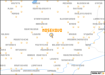 map of Mosekovo