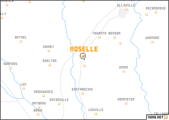 map of Moselle