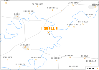 map of Moselle