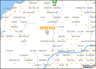 map of Mosende