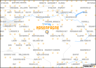 map of Mosenfagne