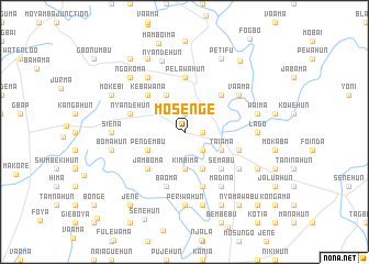 map of Mosenge