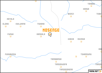 map of Mosenge