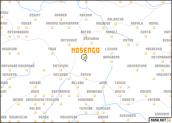 map of Mosengo