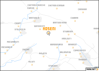 map of Moşeni