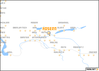 map of Mosern