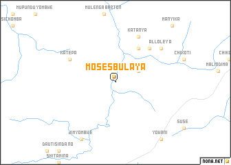 map of Moses Bulaya