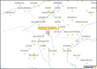 map of Moses Mpili