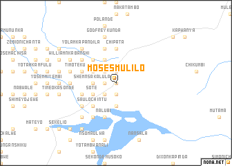 map of Moses Mulilo