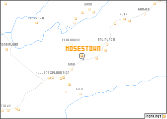 map of Moses Town