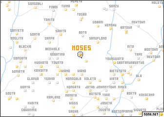 map of Moses