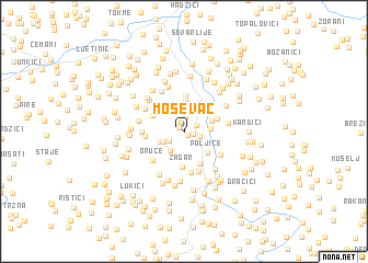 map of Moševac