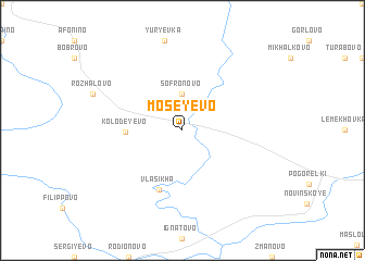 map of Moseyevo