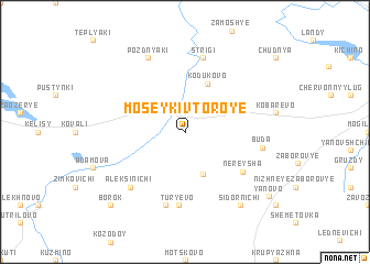 map of Moseyki Vtoroye