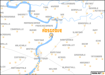 map of Mosgrove