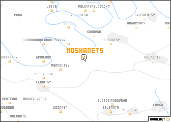 map of Moshanets