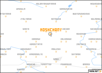 map of Moshchany