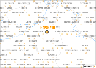 map of Mosheim