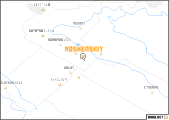 map of Moshenskiy