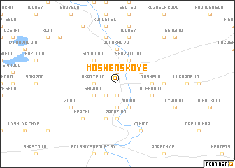 map of Moshenskoye