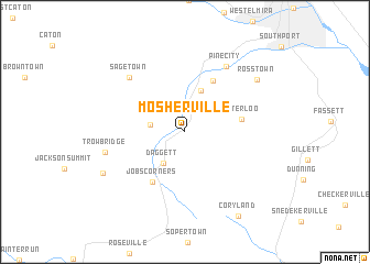 map of Mosherville