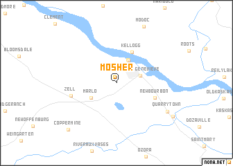 map of Mosher