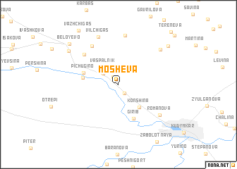 map of Mosheva