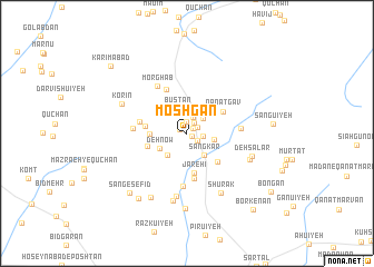 map of Moshgān
