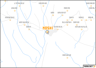 map of Moshi