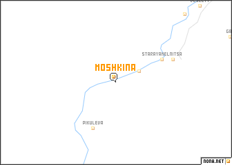 map of Moshkina