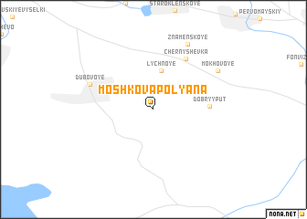 map of Moshkova Polyana