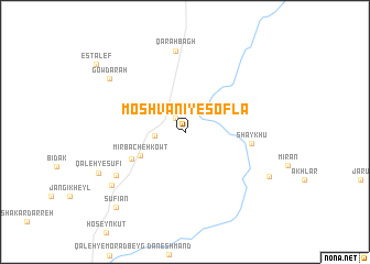 map of Moshvānī-ye Soflá