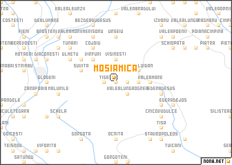 map of Moşia Mică