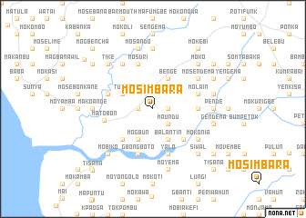 map of Mosimbara