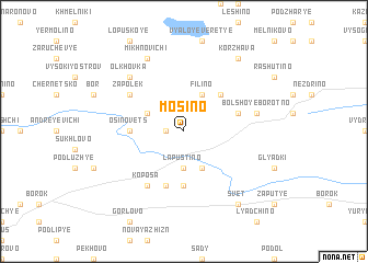 map of Mosino