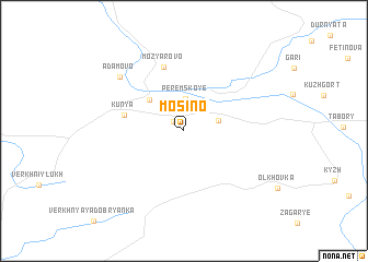 map of Mosino