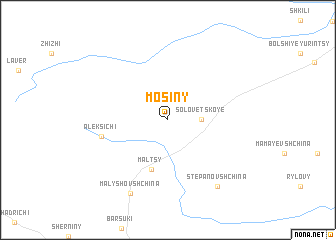 map of Mosiny