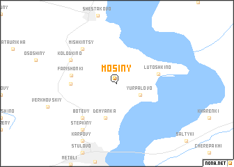 map of Mosiny