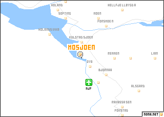 map of Mosjøen