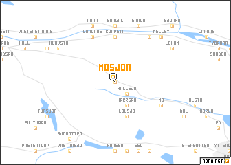 map of Mosjön