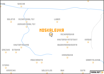 map of Moskalëvka