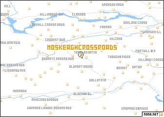 map of Moskeagh Cross Roads