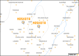 map of Moskota