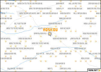 map of Moskou