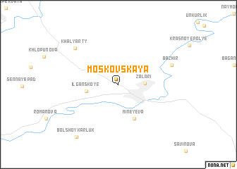 map of Moskovskaya