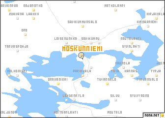map of Moskunniemi