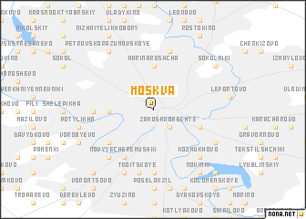 map of Moskva