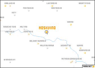 map of Moskvino