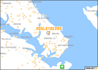 map of Mosley Acres